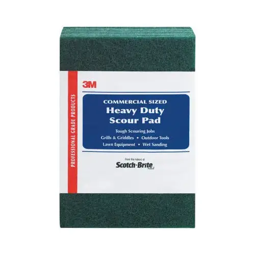 Heavy-Duty Commercial Scouring Pads - pack of 6 Green Heavy-Duty Commercial Scouring Pads - pack of 6 Green