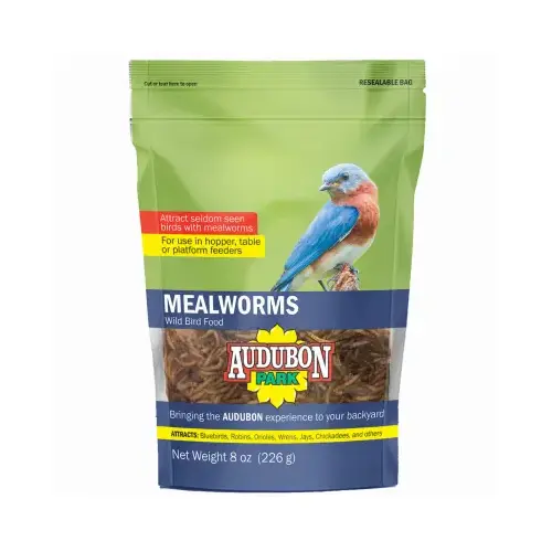 Wild Bird Food, Mealworm, 8 oz Wild Bird Food, Mealworm, 8 oz