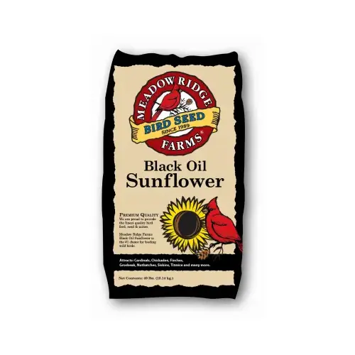 Wild Bird Food, Black Sunflower, 40-Lbs.