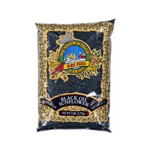 Wild Bird Food, Black Sunflower, 5-Lbs.