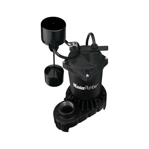 Sump Pump, Cast Iron & Zinc Construction, 1/3-HP Motor, 4,200 GPH Sump Pump, Cast Iron & Zinc Construction, 1/3-HP Motor, 4,200 GPH
