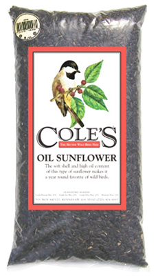 COLES WILD BIRD PRODUCTS INC OS16 Wild Bird Food, Black Oil Sunflower, 16-Lbs.
