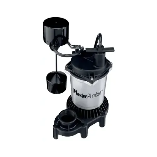 Sump Pump, Cast Iron & Zinc Construction, .5-HP Motor, 4,700 GPH Sump Pump, Cast Iron & Zinc Construction, .5-HP Motor, 4,700 GPH