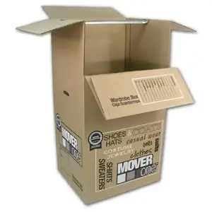 SCHWARZ SUPPLY SOURCE SS-603 Wardrobe Moving Box, 24 x 21 x 46-In.