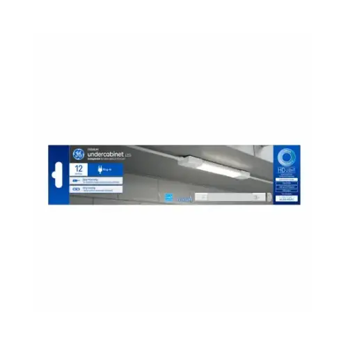 LED HD Undercabinet Light Fixture, Plug In, Plastic, 12-In., 7 Watts LED HD Undercabinet Light Fixture, Plug In, Plastic, 12-In., 7 Watts