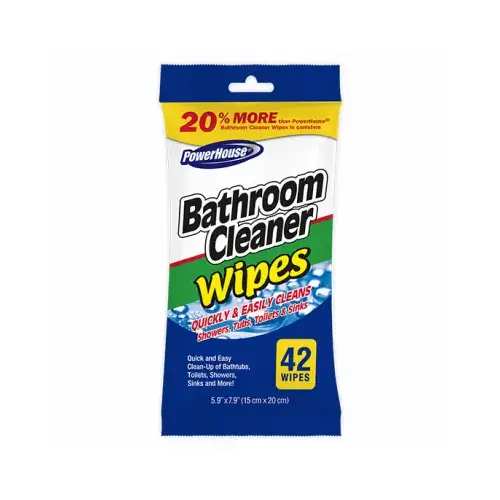 Bathroom Cleaner Wipes, Non-Abrasive, 42-Ct.