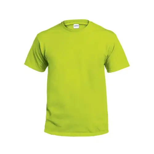 T-Shirt, Short-Sleeve, Safety Green Cotton, XXL - pack of 2 T-Shirt, Short-Sleeve, Safety Green Cotton, XXL - pack of 2