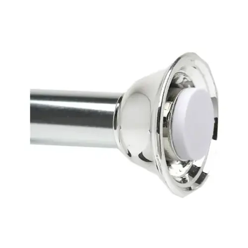 Minimal Tension Shower Rod, Adjustable, Chrome, 42 to 72-In. Minimal Tension Shower Rod, Adjustable, Chrome, 42 to 72-In.