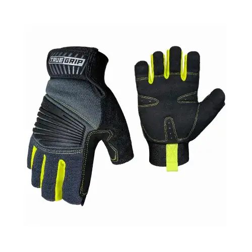 Pro Fingerless Gloves, Padded Palm, Men's XL Pro Fingerless Gloves, Padded Palm, Men's XL