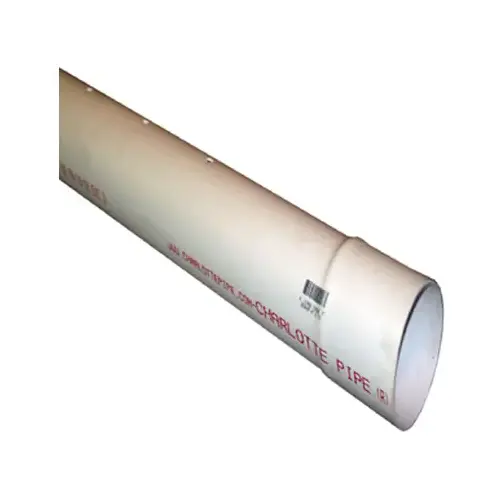 PVC Sewer & Drain Pipe, Perforated, 4-In. x 10-Ft. PVC Sewer & Drain Pipe, Perforated, 4-In. x 10-Ft.