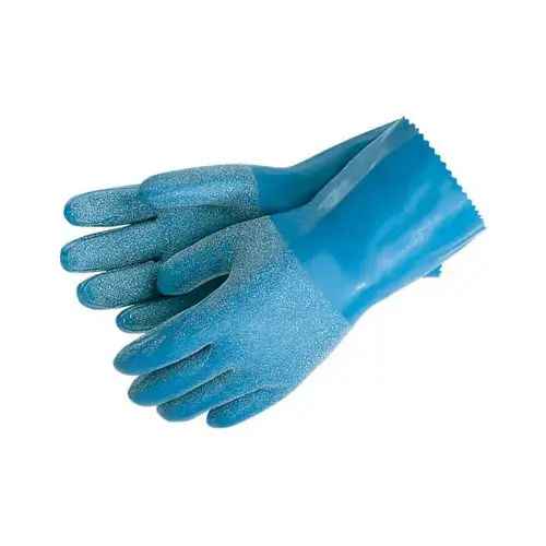 Chemical Safety Gloves, Reusable, Blue Latex, Large Chemical Safety Gloves, Reusable, Blue Latex, Large