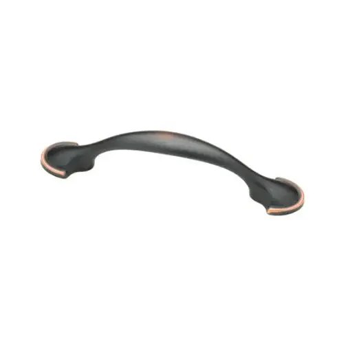 Cabinet Pull, Half-Round Foot, Bronze & Copper, 3-In. Cabinet Pull, Half-Round Foot, Bronze & Copper, 3-In.