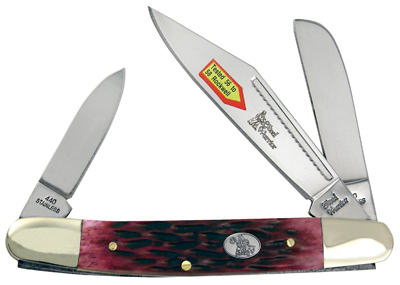 FROST CUTLERY COMPANY SW-112RWJ Wrangler Pocket Knife, 3-Blade