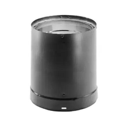 DVL Wood-Stove Pipe, Black Double-Wall Stainless Steel, 6 x 24-In. DVL Wood-Stove Pipe, Black Double-Wall Stainless Steel, 6 x 24-In.