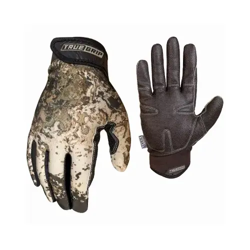 Extreme Wideland Gloves, Camo Pattern, Non-Slip Polymer Coating, Men's XL Extreme Wideland Gloves, Camo Pattern, Non-Slip Polymer Coating, Men's XL