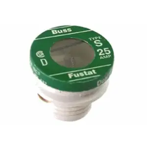 Bussmann BP/S-25 Plug Fuse, Type S, Time Delay, 25-Amp Pair