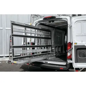 MyGlassTruck 550007001 95" L x 60" H Interior Sliding Glass Rack For 2022 Ford Transit