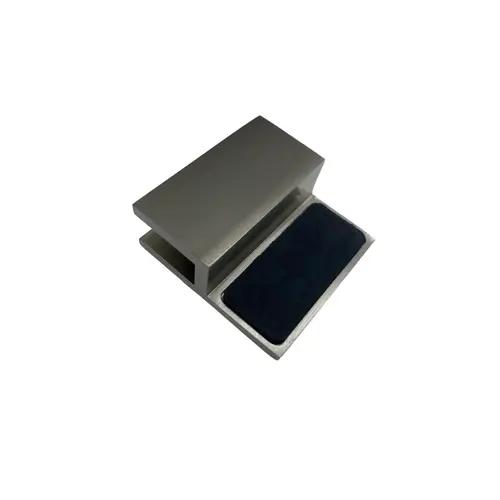 Brushed Nickel Square Style Frameless Shower Door Stop
