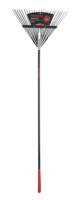 Razor-Back 2915200 Leaf Rake, Steel Tine, 24-Tine, Fiberglass Handle, 54 in L Handle