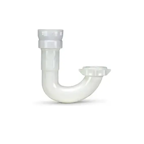 J-Bend, Plastic, For: Under the Bathroom Sink Drainage White J-Bend, Plastic, For: Under the Bathroom Sink Drainage White