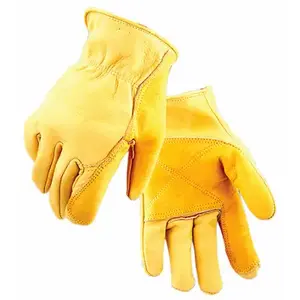 Golden Stag 207XL Gloves XL Cowhide Leather Iron Fencer Gold Gold