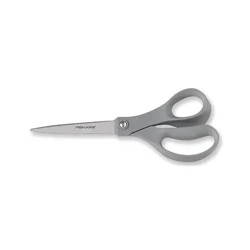 Performance Versatile 8 In. General Purpose Stainless Steel Scissors Gray