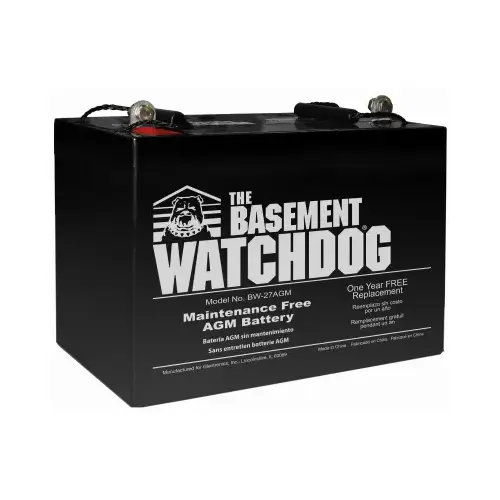 Maintenance Free Battery 9" H X 10-1/4" W X 6-1/2" L