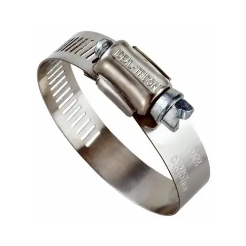 Hose Clamp Hy-Gear 3/4" to 2-3/4" SAE 36 Silver Stainless Steel Screw Silver