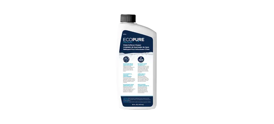 EcoPure 7346596 Water Softener Cleaner, 16 oz, Liquid
