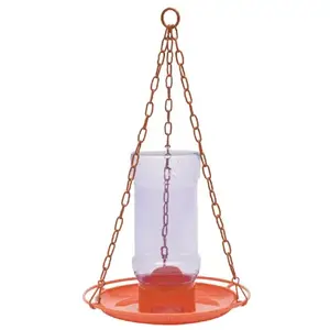 Perky-Pet 253 Jelly Feeder, 32 oz, 3-Port/Perch, Plastic, Orange, Hanging Mounting
