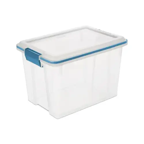Gasket Box, Plastic, Blue Aquarium/Clear, 16-1/8 in L, 11-1/4 in W, 10-7/8 in H - pack of 6 Gasket Box, Plastic, Blue Aquarium/Clear, 16-1/8 in L, 11-1/4 in W, 10-7/8 in H - pack of 6