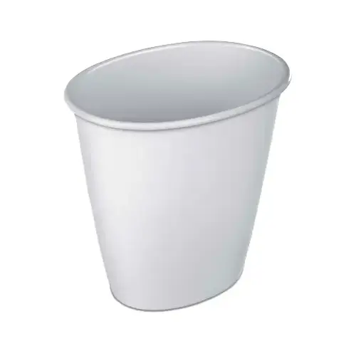 Wastebasket 1.5 gal White Polypropylene White Wastebasket 1.5 gal White Polypropylene White