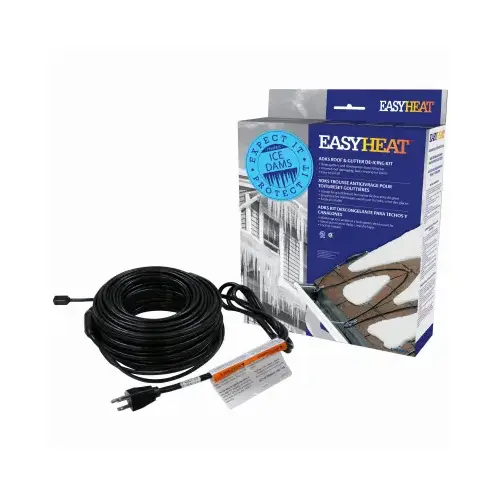 ADKS Series Roof and Gutter De-Icing Cable, 60 ft L, 120 V, 300 W