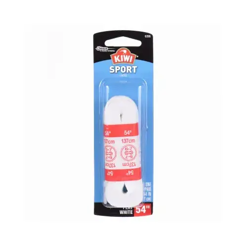 Shoe Laces Sport 54" White White - pack of 3 Shoe Laces Sport 54" White White - pack of 3