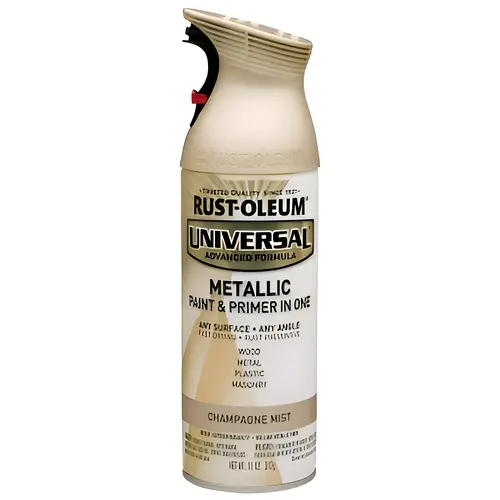 Paint+Primer Spray Paint Universal Metallic Champagne Mist 11 oz Champagne Mist