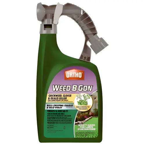 Weed B Gon Weed Killer Concentrate, Liquid, Spray Application, 32 oz Bottle Clear