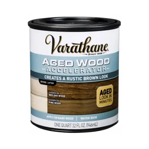 Aged Wood Accelerator, Liquid, 1 qt Brown Aged Wood Accelerator, Liquid, 1 qt Brown