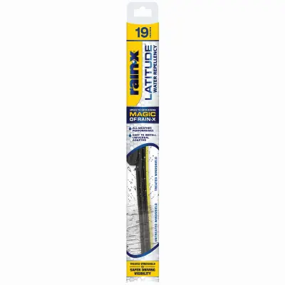 Rain-X Latitude Winter Wiper Blade 19 in Curved Blade Rubber Black 5079276-2 Rain-X Latitude Winter Wiper Blade 19 in Curved Blade Rubber Black 5079276-2