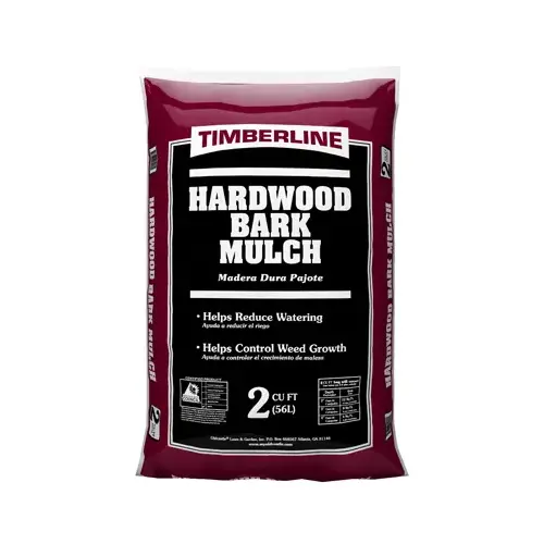 Mulch Brown Hardwood 2 cu ft Brown