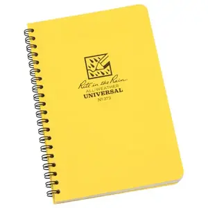 RITE IN THE RAIN 373 Notebook All-Weather 4-5/8" W X 7" L Spiral Yellow Yellow
