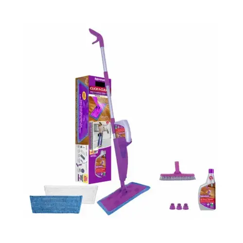 Click n Clean Microfiber Multi-Surface Spray Mop Purple/White Click n Clean Microfiber Multi-Surface Spray Mop Purple/White
