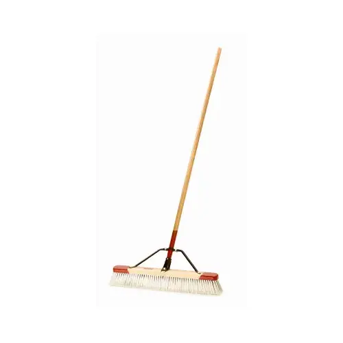 Push Broom, Fine Debris, Smooth to Semi-Smooth Surface, 24 In. Gray Push Broom, Fine Debris, Smooth to Semi-Smooth Surface, 24 In. Gray