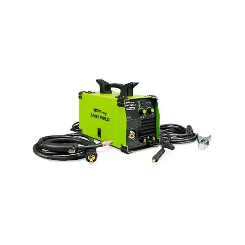 Easy Weld Series Multi-Process Welder, 120 V Input, 140 A Output, 1-Phase, 0.03 in Dia Wire Capacity Green Easy Weld Series Multi-Process Welder, 120 V Input, 140 A Output, 1-Phase, 0.03 in Dia Wire Capacity Green