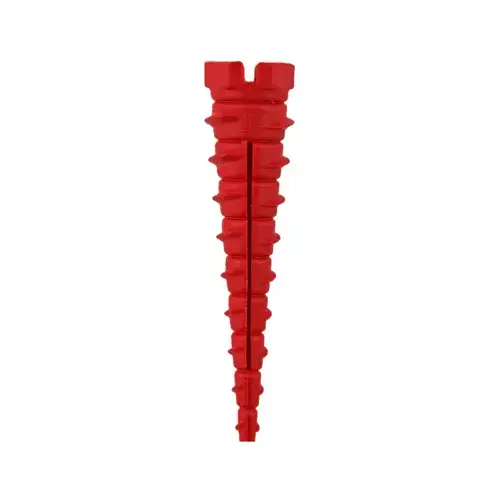 #2 to #16 Thread x 2 In. Red Plastic Wood Anchor (10 Ct.) #2 to #16 Thread x 2 In. Red Plastic Wood Anchor (10 Ct.)
