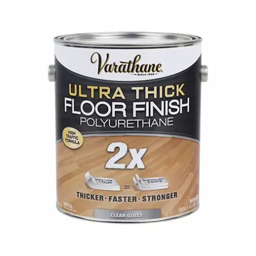 Floor Finish Transparent Gloss Clear Water-Based Acrylic Urethane 1 gal Clear - pack of 2 Floor Finish Transparent Gloss Clear Water-Based Acrylic Urethane 1 gal Clear - pack of 2