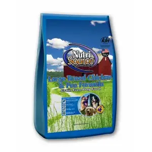 NutriSource 29300 Food All Ages Chicken & Peas Cubes Dog Grain Free 30 lb
