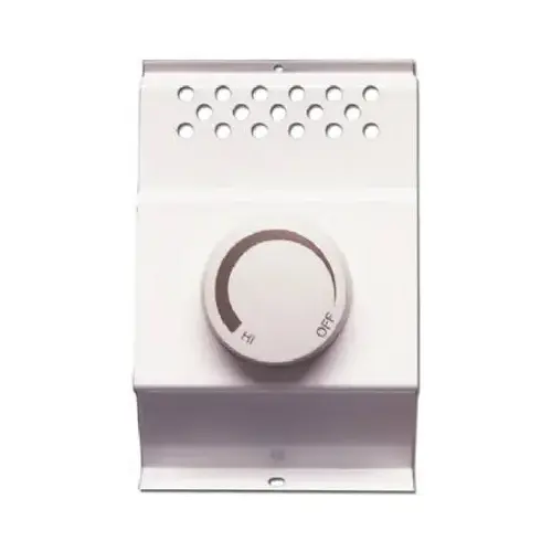 Double Pole Line Voltage Baseboard Thermostat Heating and Cooling Dial White