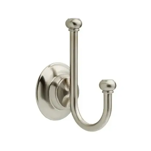 Robe Hook Porter 5.98" H X 3.78" W X 2.95" L Brushed Nickel Brushed Nickel - pack of 2