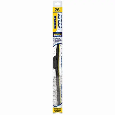 Rain-X Latitude Winter Wiper Blade 26 in Curved Blade Rubber Black 5079281-2