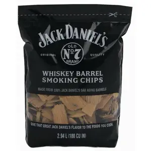 Jack Daniel's 01749 Wood Smoking Chips Whiskey Barrel All Natural Oak 180 cu in